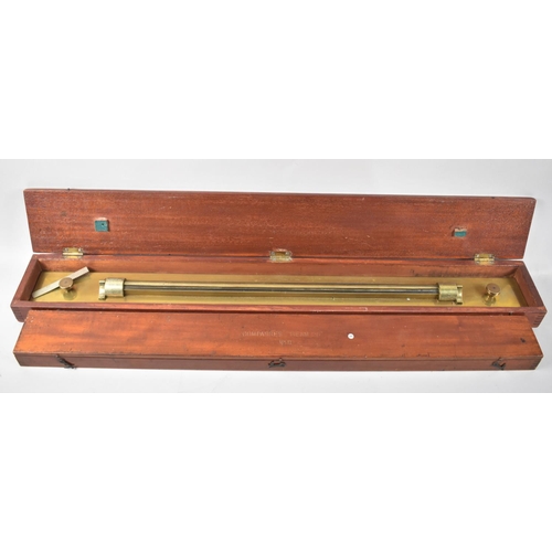 8 - A Late 19th/Early 20th Century Mahogany Cased Beam Compass, MKII, 26