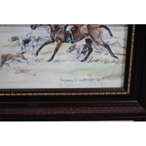 80 - A Modern Fire Screen Decorated with The Packs of Fox Hounds In Great Britain, 50cms Wide