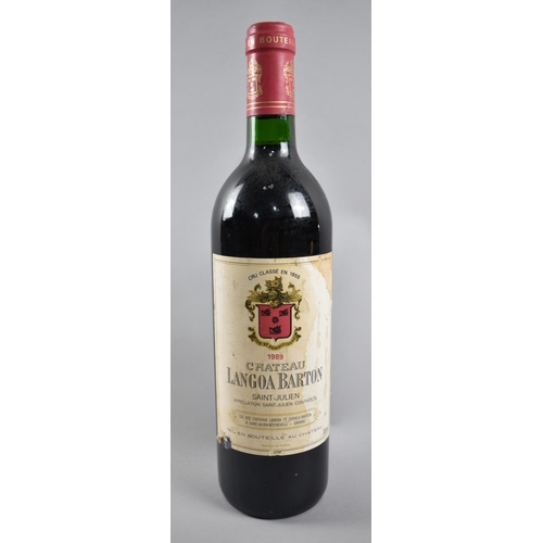 87 - A Bottle of 1989 Chateau Langoa Barton, Saint-Julien