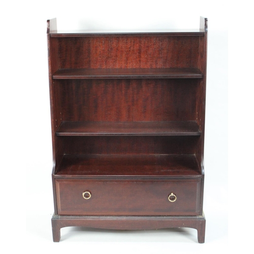 27 - A Stag Mahogany Waterfall Bookcase, 76cms Wide