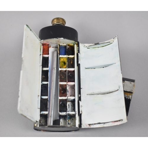 32 - An Early 20th Century Artists Portable Combination Water Bottle and Paint Box by Winsor and Newton, ... 