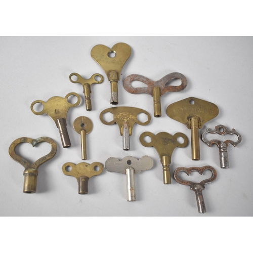 45 - A Small Collection of Vintage Clock Keys
