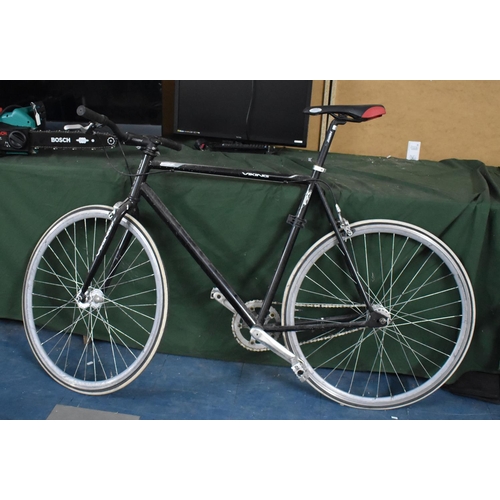 viking road bike green