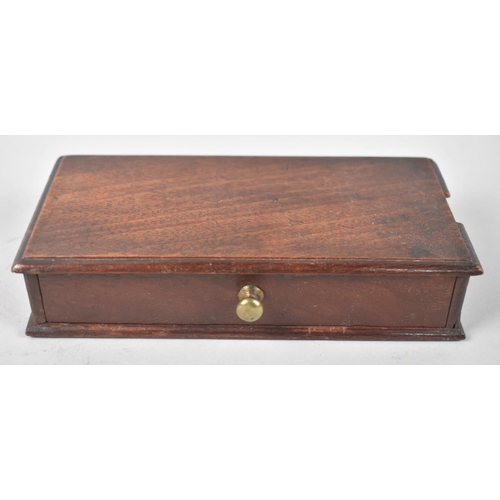 5 - A 19th Century Mahogany Box Containing Set of Apothecary or Jeweller's Pan Scales and Weights