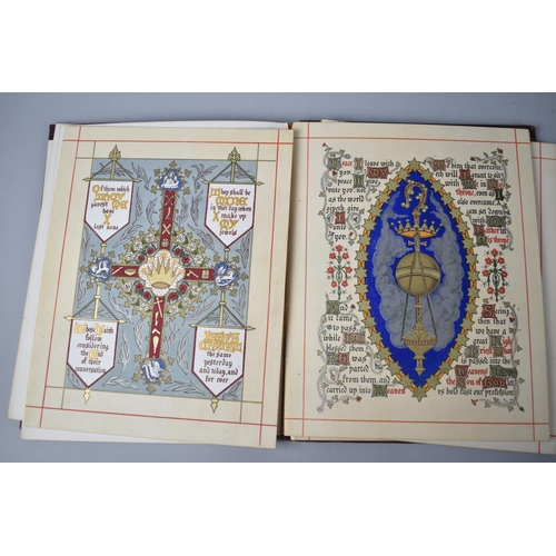 123 - A Bound Volume, Sequence of Symbols, Designed and Illuminated by Francis Gunning and Lithographed an... 