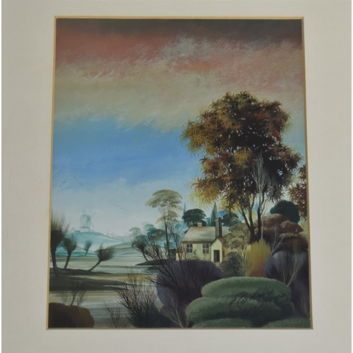 155 - A Framed Gouache by R Constable, 1974, 12.5x16cms