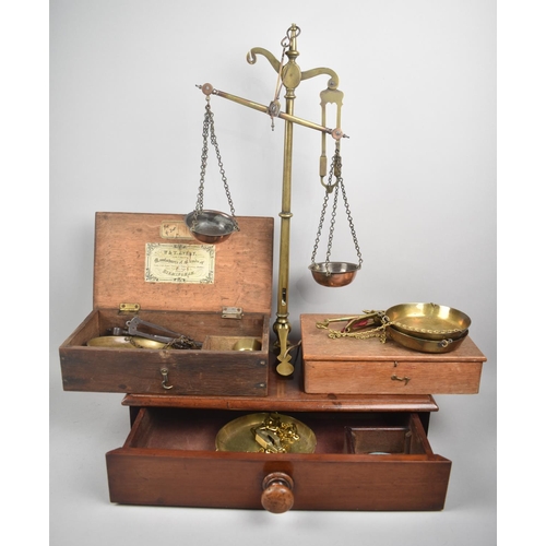 164 - A Collection of Various Boxed and Loose Late 19th/Early 20th Century Pan Scales, Some AF