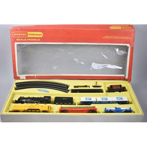 189 - A Boxed Hornby Railways Train Set, RS102 Express Freighter with Smoke and Exhaust Steam Sound