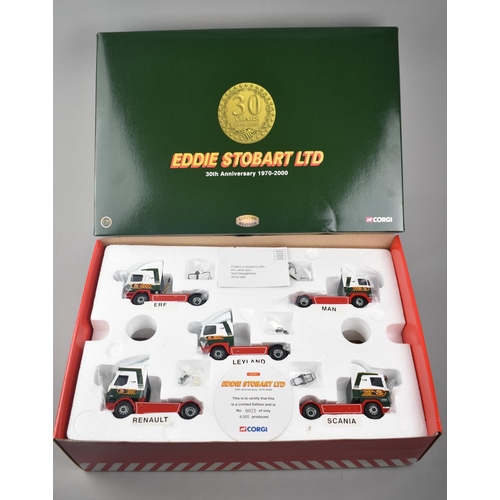 190 - A Boxed Corgi Eddie Stobbart 30th Anniversary Set, Limited Edition