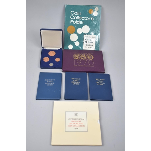 244 - A Collection of Various British Coin Sets to Comprise 1970 Coinage of Great Britain and Northern Ire... 