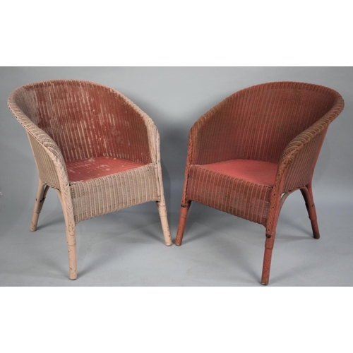 473 - Two Lloyd Loom Tub Chairs