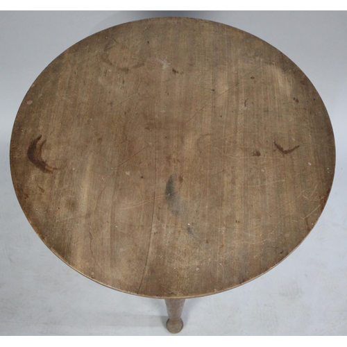 484 - A Vintage Mahogany Cricket Table, 61cms Diameter