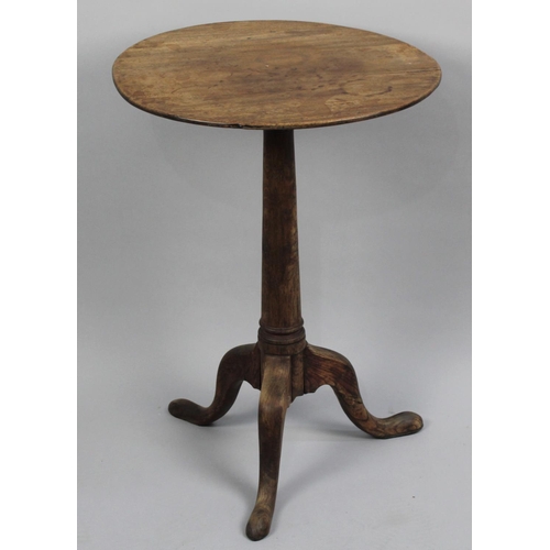 486 - A 19th Century Circular Topped Tripod Wine Table, One Foot Repaired, 46.5cms Diameter