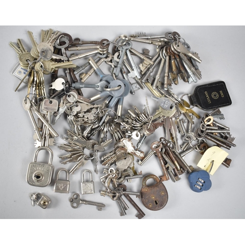 108 - A Large Collection of Door and Cabinet Keys Etc