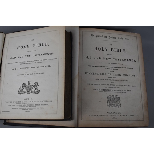 126 - Two 19th Century Family Bibles