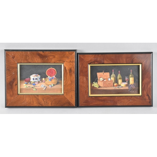 148 - A Pair of Miniature Paintings by Enid Clarke, as Exhibited 2002, Royal Academy of Arts, Each 10x6cm