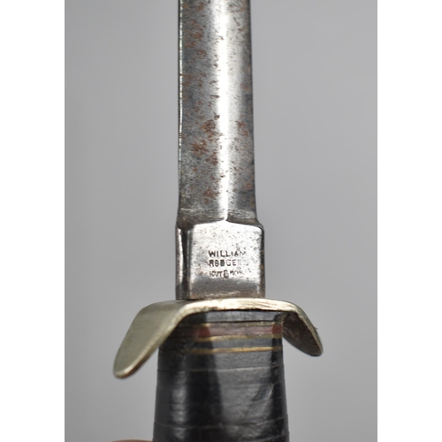 169 - A Vintage William Rodgers Bowie Knife, 25cm long