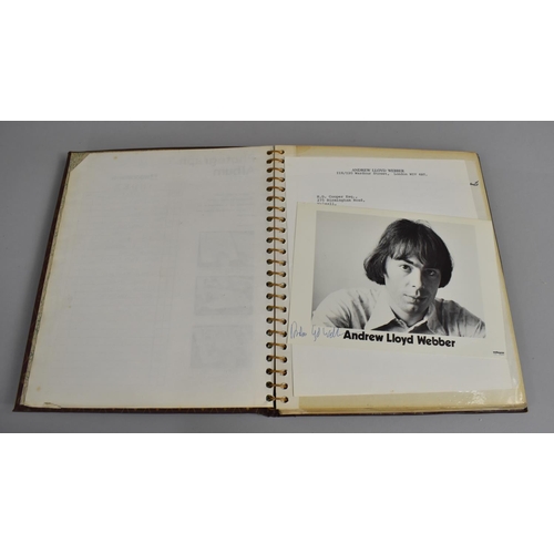 196 - Three Photograph Albums Containing Photos and Hand Written Letters from TV Stars, C.1970's, Some Aut... 