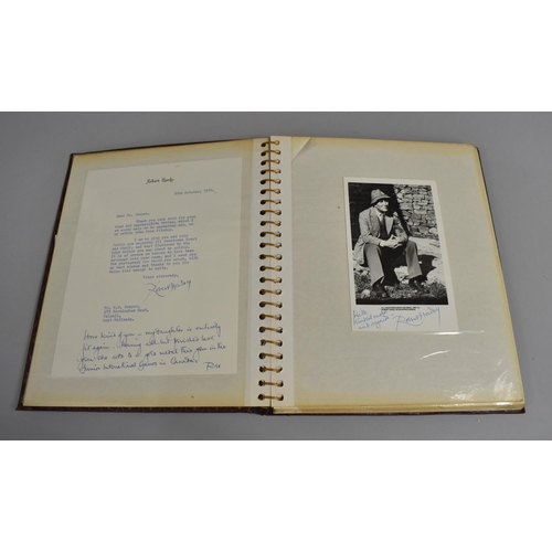 196 - Three Photograph Albums Containing Photos and Hand Written Letters from TV Stars, C.1970's, Some Aut... 