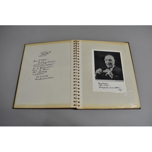 196 - Three Photograph Albums Containing Photos and Hand Written Letters from TV Stars, C.1970's, Some Aut... 