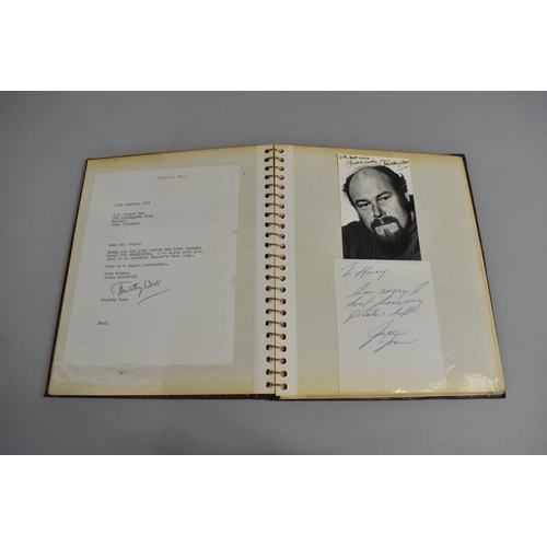 196 - Three Photograph Albums Containing Photos and Hand Written Letters from TV Stars, C.1970's, Some Aut... 