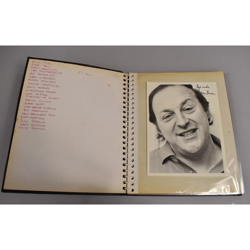 196 - Three Photograph Albums Containing Photos and Hand Written Letters from TV Stars, C.1970's, Some Aut... 