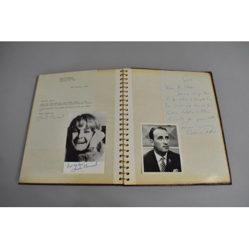 196 - Three Photograph Albums Containing Photos and Hand Written Letters from TV Stars, C.1970's, Some Aut... 