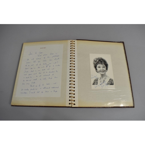 196 - Three Photograph Albums Containing Photos and Hand Written Letters from TV Stars, C.1970's, Some Aut... 