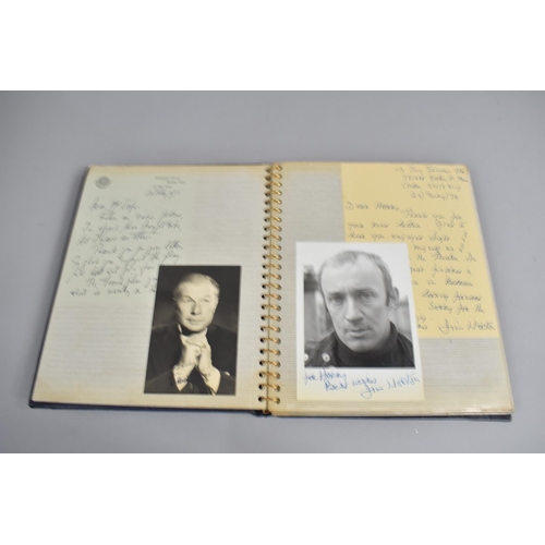 196 - Three Photograph Albums Containing Photos and Hand Written Letters from TV Stars, C.1970's, Some Aut... 