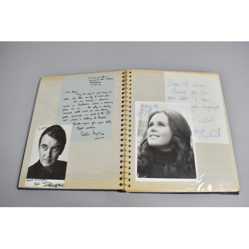 196 - Three Photograph Albums Containing Photos and Hand Written Letters from TV Stars, C.1970's, Some Aut... 