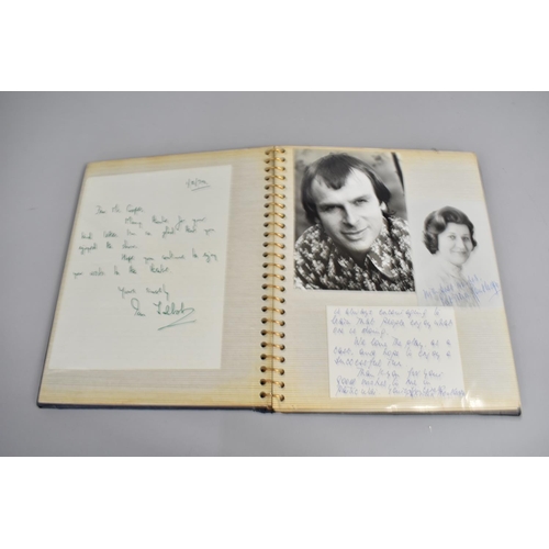 196 - Three Photograph Albums Containing Photos and Hand Written Letters from TV Stars, C.1970's, Some Aut... 