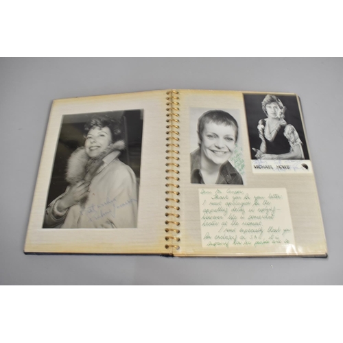 196 - Three Photograph Albums Containing Photos and Hand Written Letters from TV Stars, C.1970's, Some Aut... 