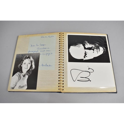 196 - Three Photograph Albums Containing Photos and Hand Written Letters from TV Stars, C.1970's, Some Aut... 