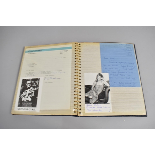 196 - Three Photograph Albums Containing Photos and Hand Written Letters from TV Stars, C.1970's, Some Aut... 