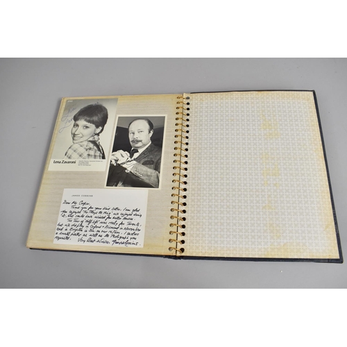 196 - Three Photograph Albums Containing Photos and Hand Written Letters from TV Stars, C.1970's, Some Aut... 