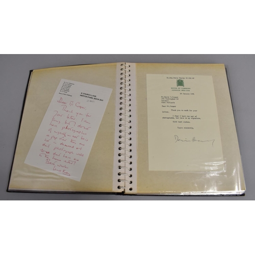 196 - Three Photograph Albums Containing Photos and Hand Written Letters from TV Stars, C.1970's, Some Aut... 