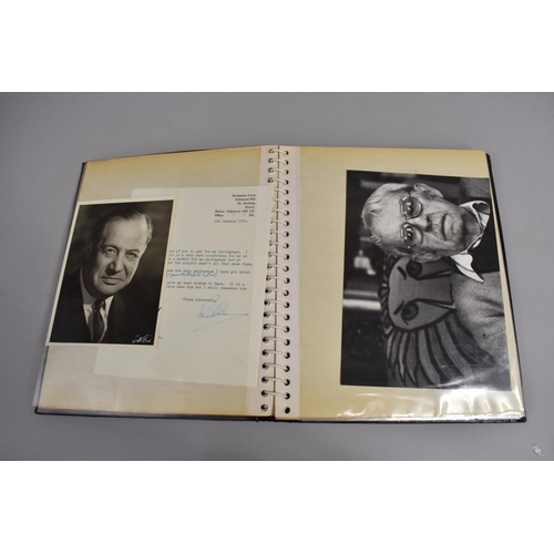 196 - Three Photograph Albums Containing Photos and Hand Written Letters from TV Stars, C.1970's, Some Aut... 