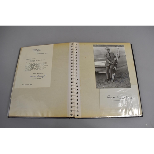 196 - Three Photograph Albums Containing Photos and Hand Written Letters from TV Stars, C.1970's, Some Aut... 