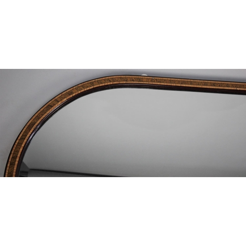 232 - A Modern Inlaid Arched Top Dressing Mirror, 120cm high and 68cm wide