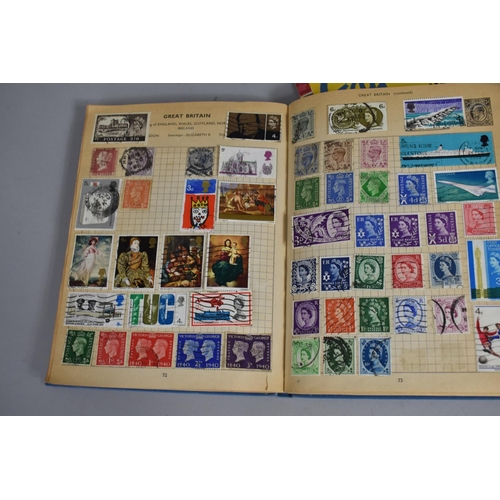 Two School Boy Stamp Albums Improved Postage Stamp Album and Ace