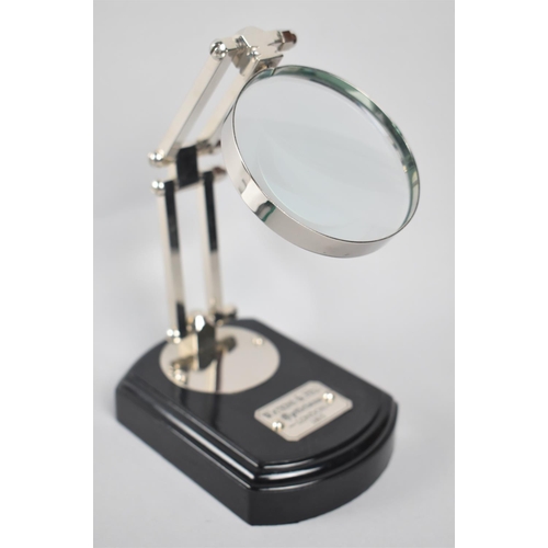 46 - A Reproduction Desktop Magnifier as was made by Watkins and Hill, London 1805, 19cms High