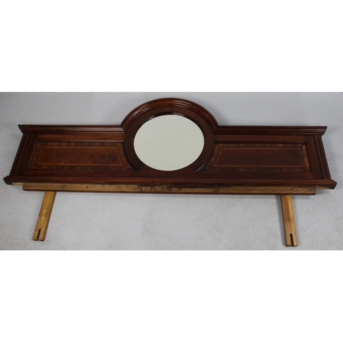 492 - An Edwardian Mirror Back for a Sideboard