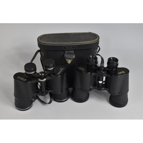 95 - Two Pairs of 10x50 Binoculars, One with Case