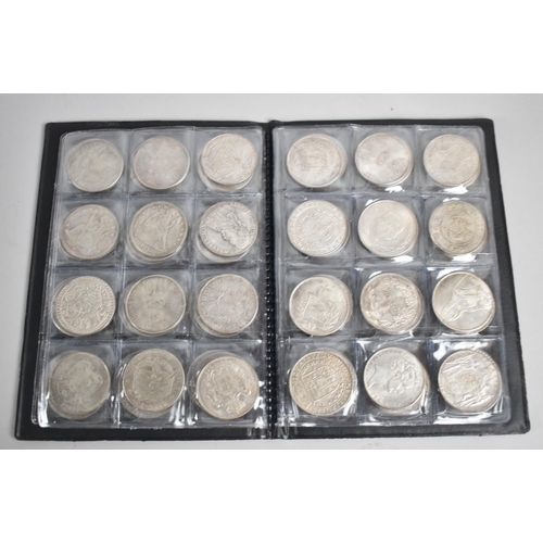 117 - A Collection of Replica Silver Coinage, 72 Coins in Total