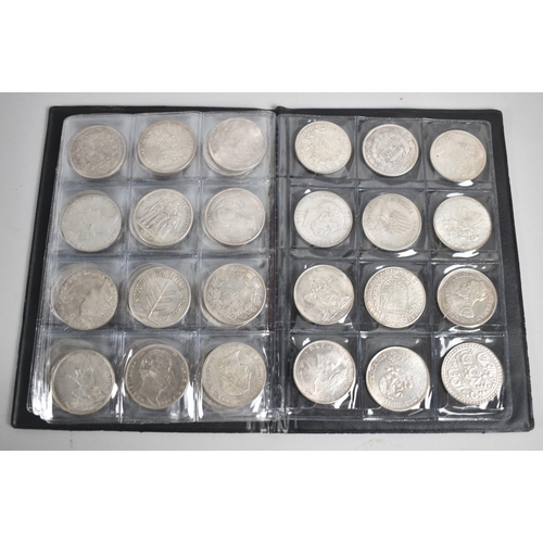 117 - A Collection of Replica Silver Coinage, 72 Coins in Total