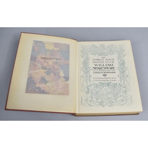 162 - A c.1915 Edition of The Songs and Sonnets of William Shakespeare Illustrated by Charles Robinson Pub... 