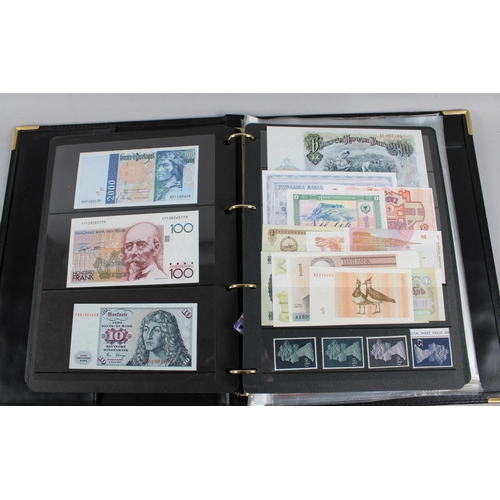 186 - A Ring Binder Containing Various British and Foreign Bank Notes