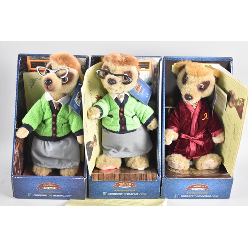 199 - Three Meerkat Soft Toys