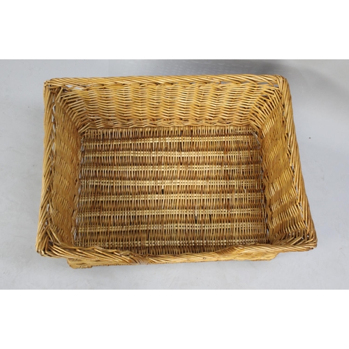 210 - A Modern Rectangular Wicker Pet Basket, 56x49cms