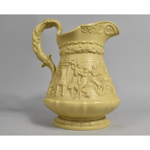 354 - A 19th Century Ridgway & Co of Hanley Relief Jug, impressed Mark to Base and Date Oct. 1st 1835, 27c... 